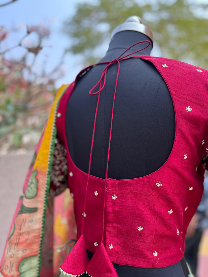 Pista Green Tissue Lehenga