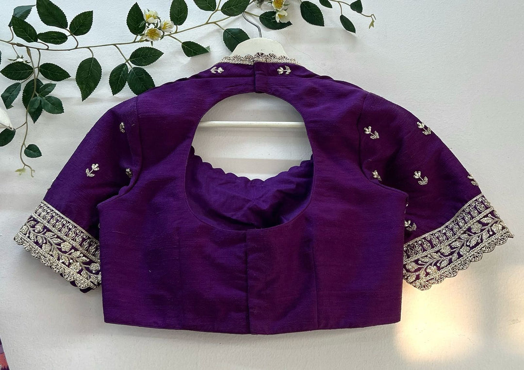 Purple Banaras Tissue Silk Lehenga