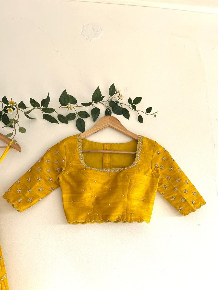 Yellow Chikankari Lehenga