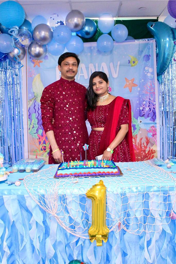 Maroon Chikankari Couple Combo