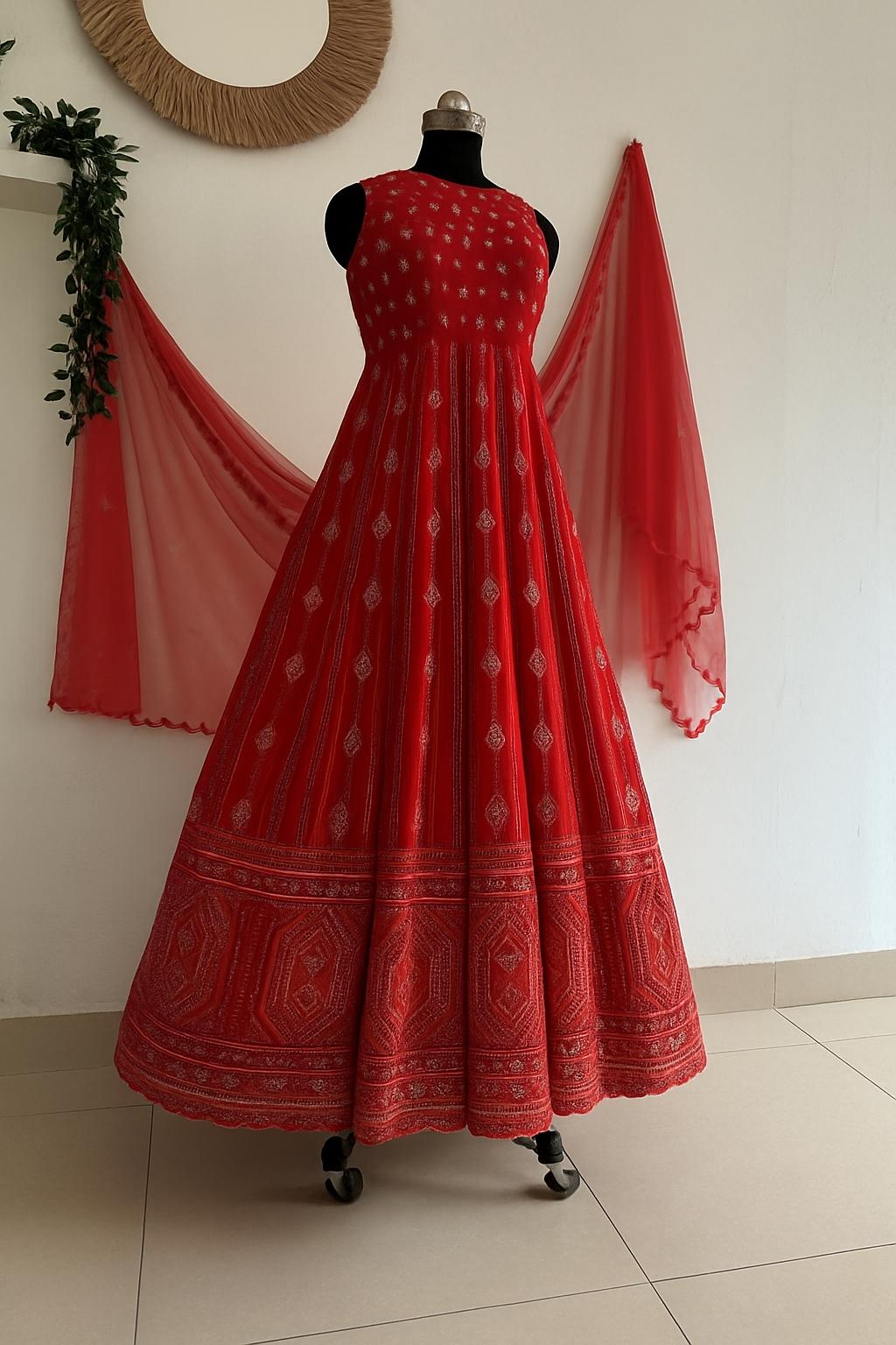 Yellow Chikankari Dress
