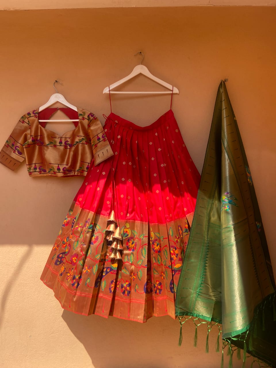 Pochampalli Banarasi Silk Lehenga Choli
