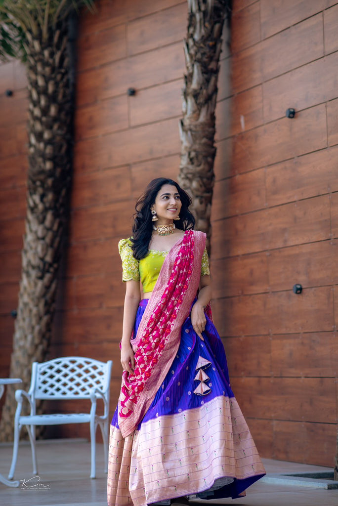 Beautiful Paithani Stitched Lehenga Sets. - VASTRANZO
