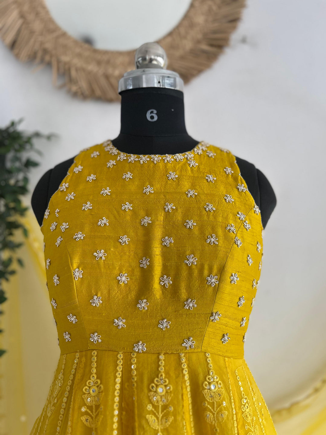 Yellow Chikankari Dress