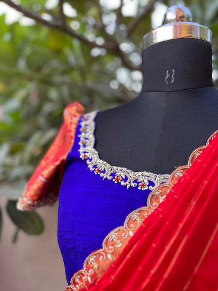 Chic Blue Mangalgiri Kupaddam Silk Lehenga, showcasing traditional weaving elegance, ideal for women seeking a sophisticated and cultural party wear option.