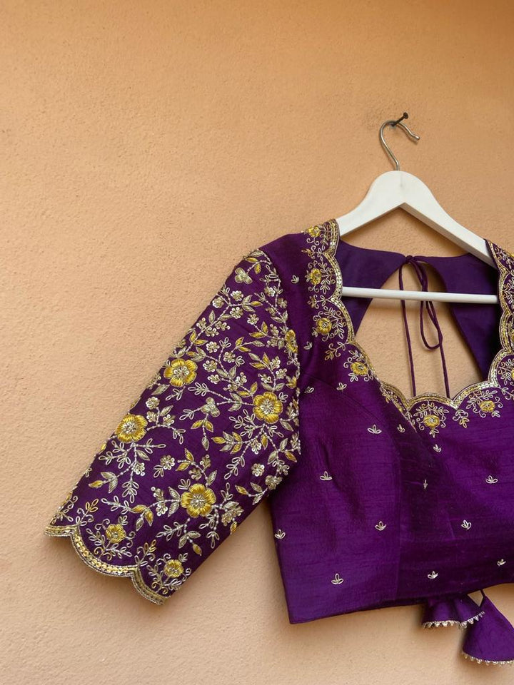 Purple Paithani Silk Lehenga