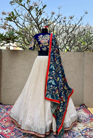Royal and Majestic Navy Blue Bridal Lehenga at Rs.39995/Piece in surat  offer by Amrut The Fashion Icon