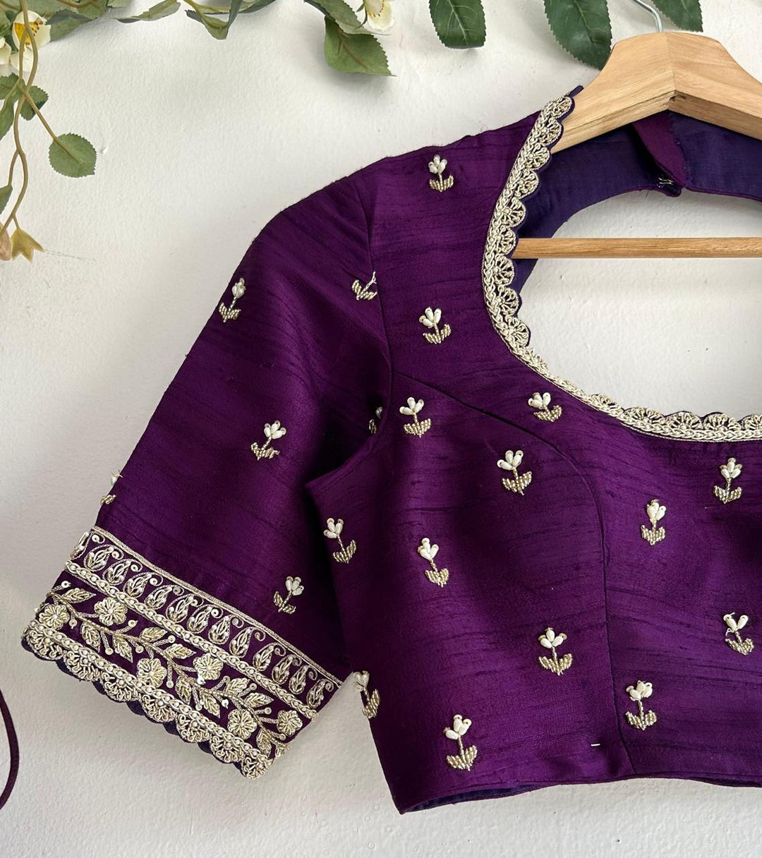 Purple Banaras Silk Lehenga