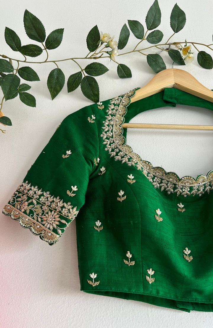 Orange Paithani Silk Lehenga