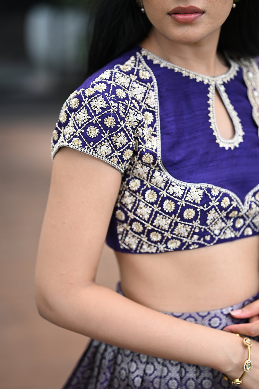 The Indigo Twilight Lehenga
