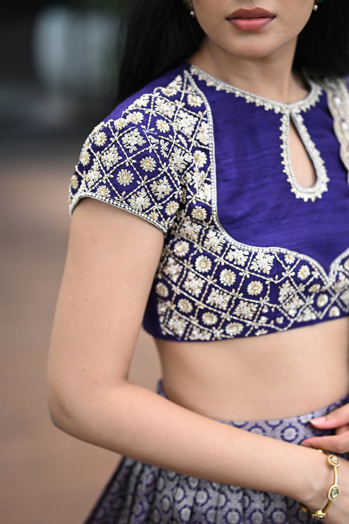 The Indigo Twilight Lehenga