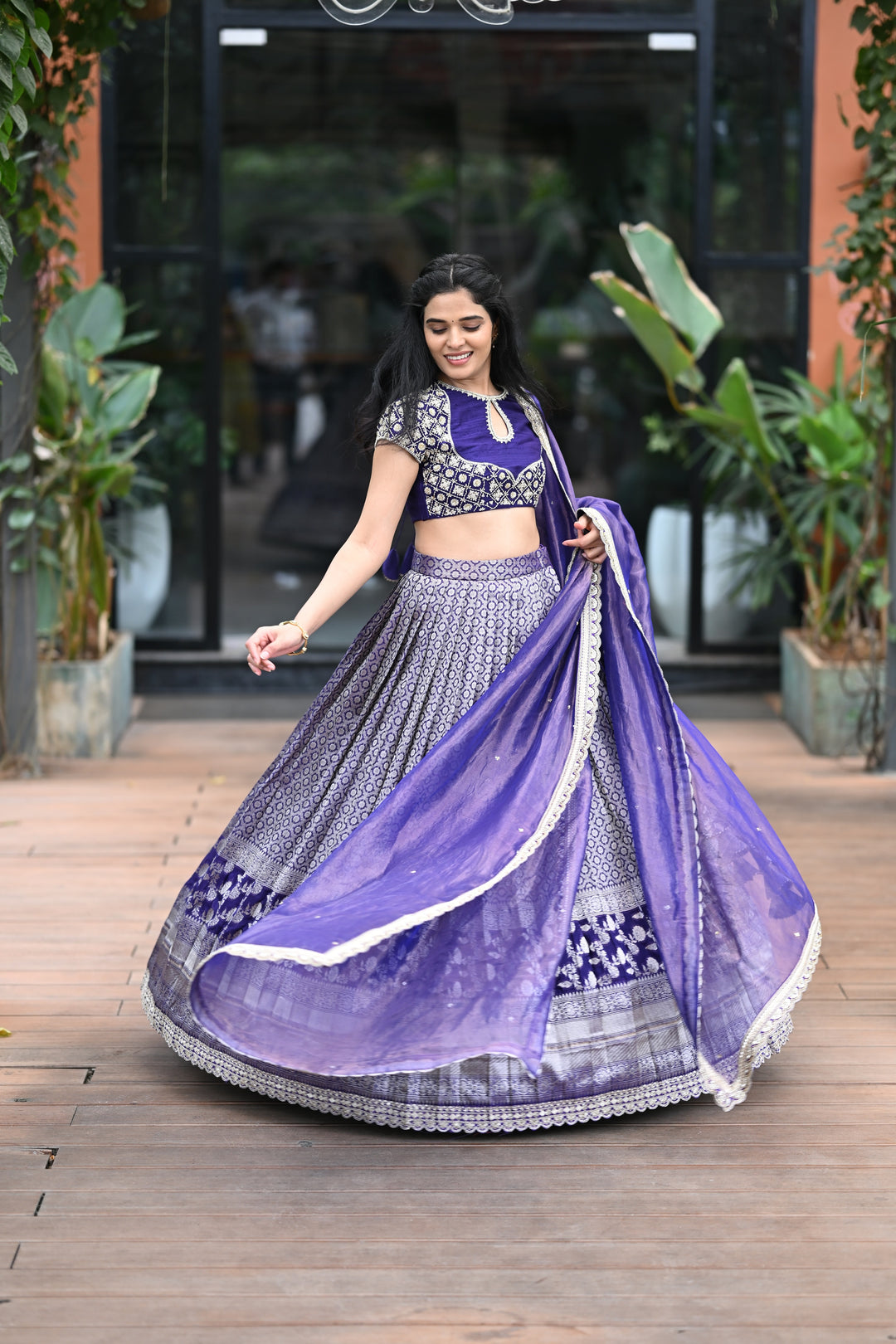 The Indigo Twilight Lehenga