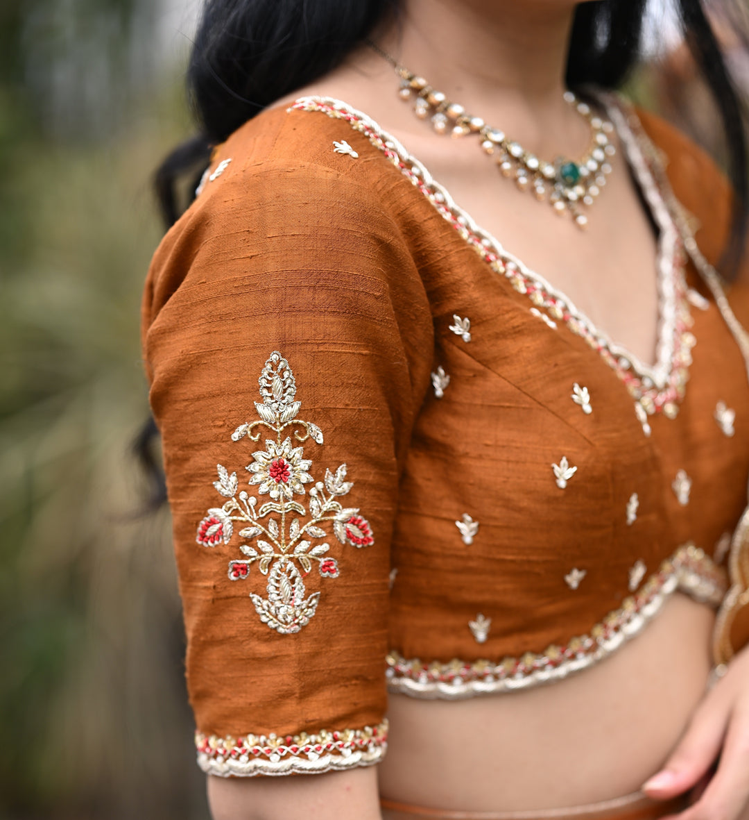 The Cinnamon & Crimson Lehenga