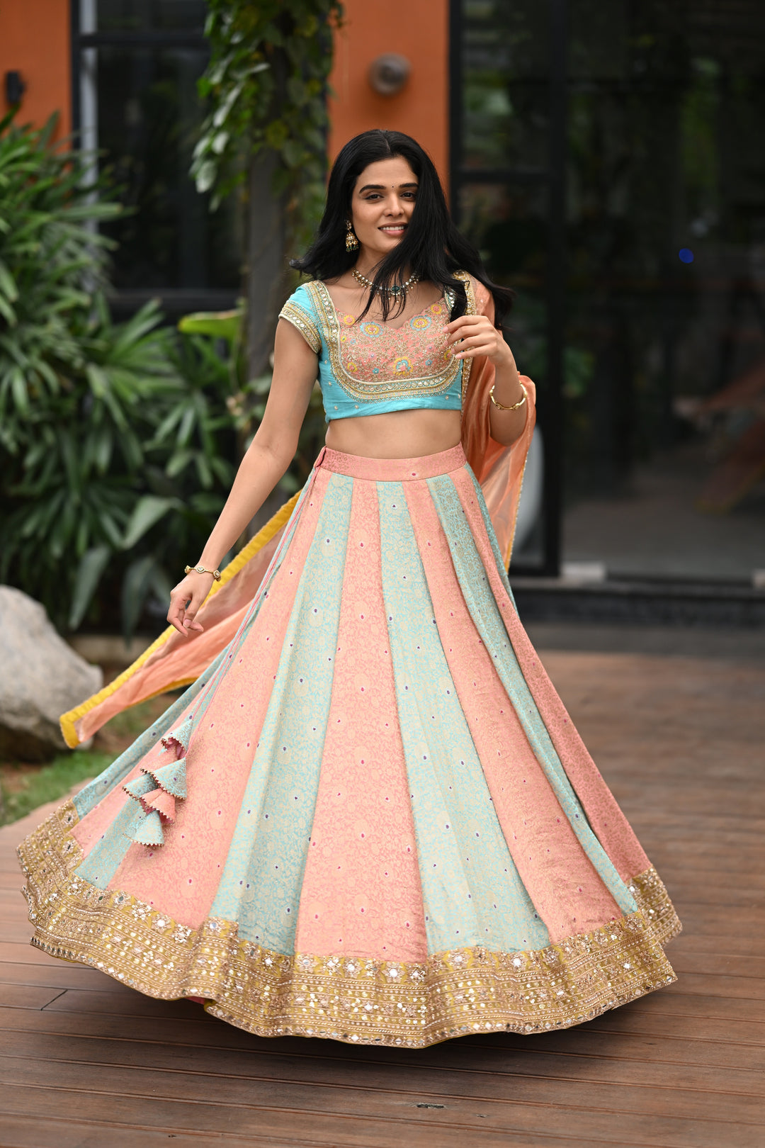 The Pastel Kali Lehenga