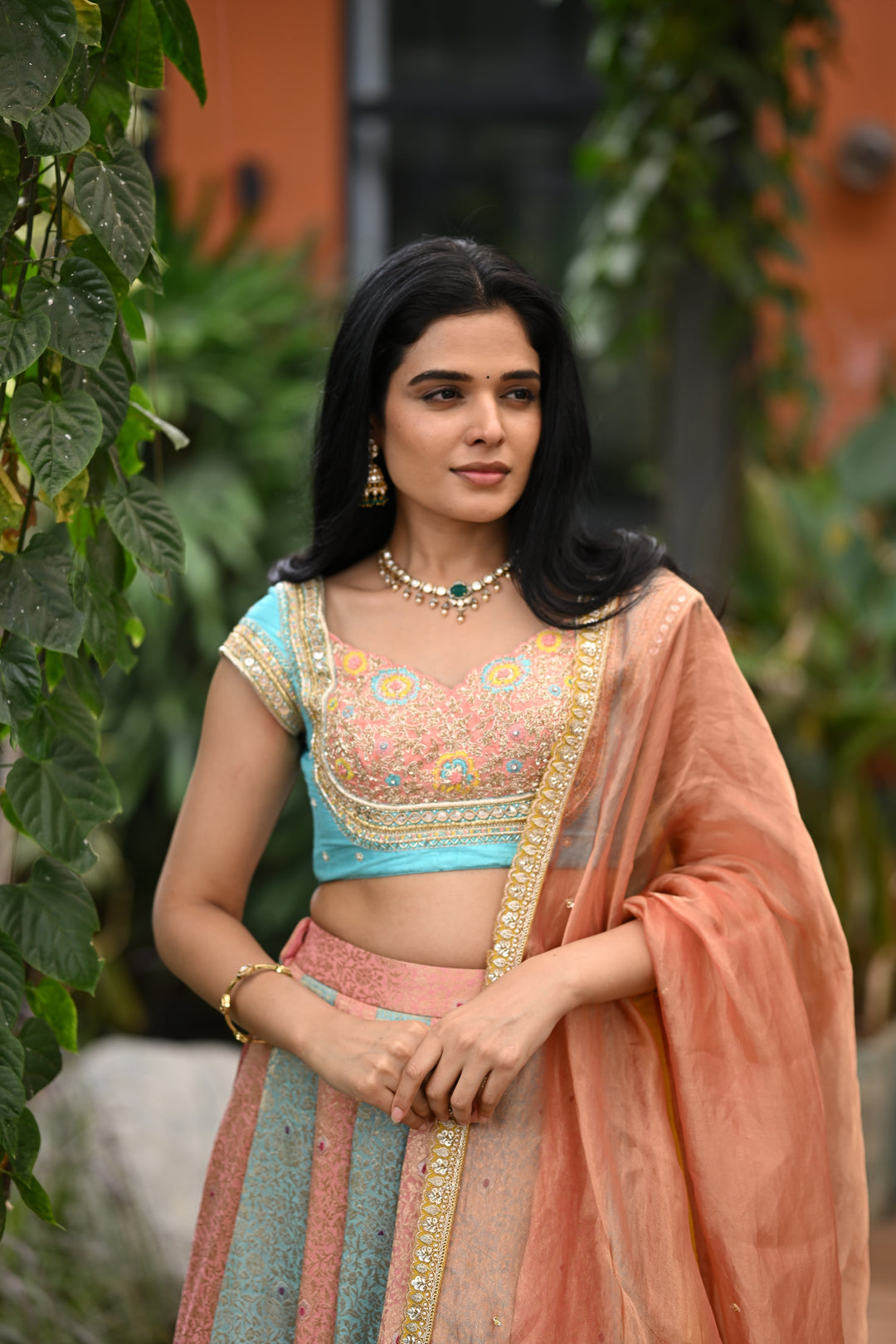 The Pastel Kali Lehenga