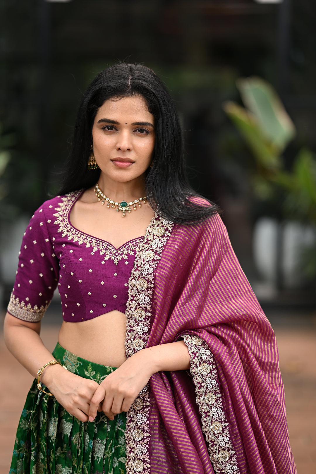 The Shikargah Emerald Lehenga