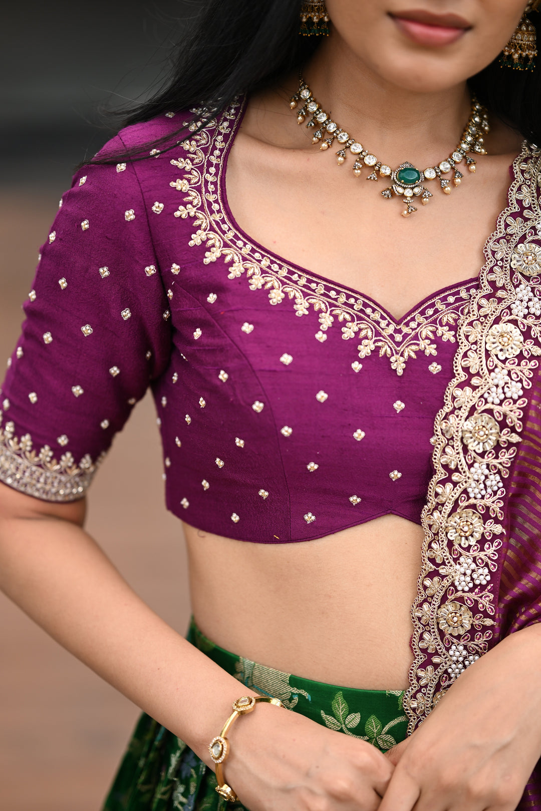 The Shikargah Emerald Lehenga