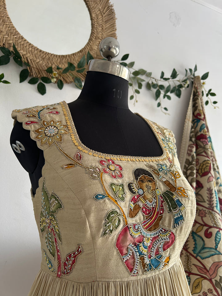 Cream Tissue Dress