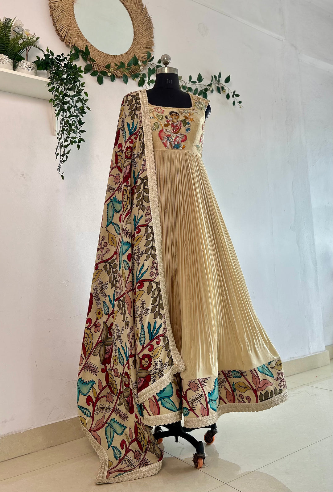 Cream Tissue Dress