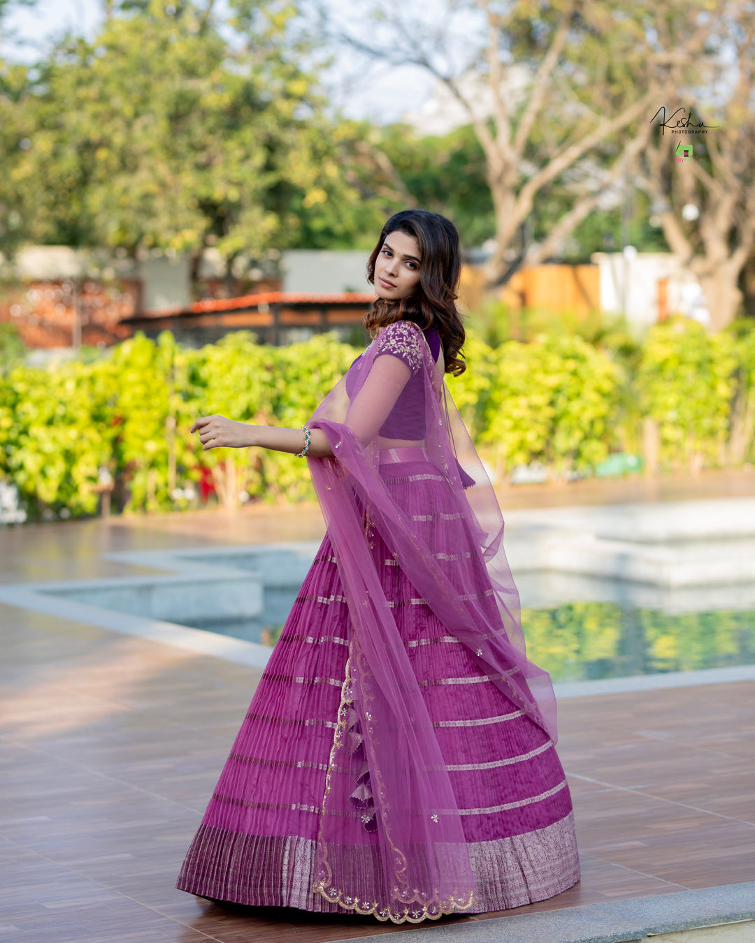 Exquisite Organza Lehenga from MyRiti, showcasing a blend of ethereal beauty and modern elegance. Perfect for those seeking sophisticated Indian wear online.