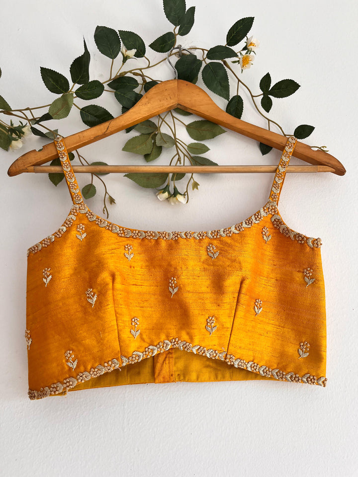 Yellow Pure Kota Silk Lehenga