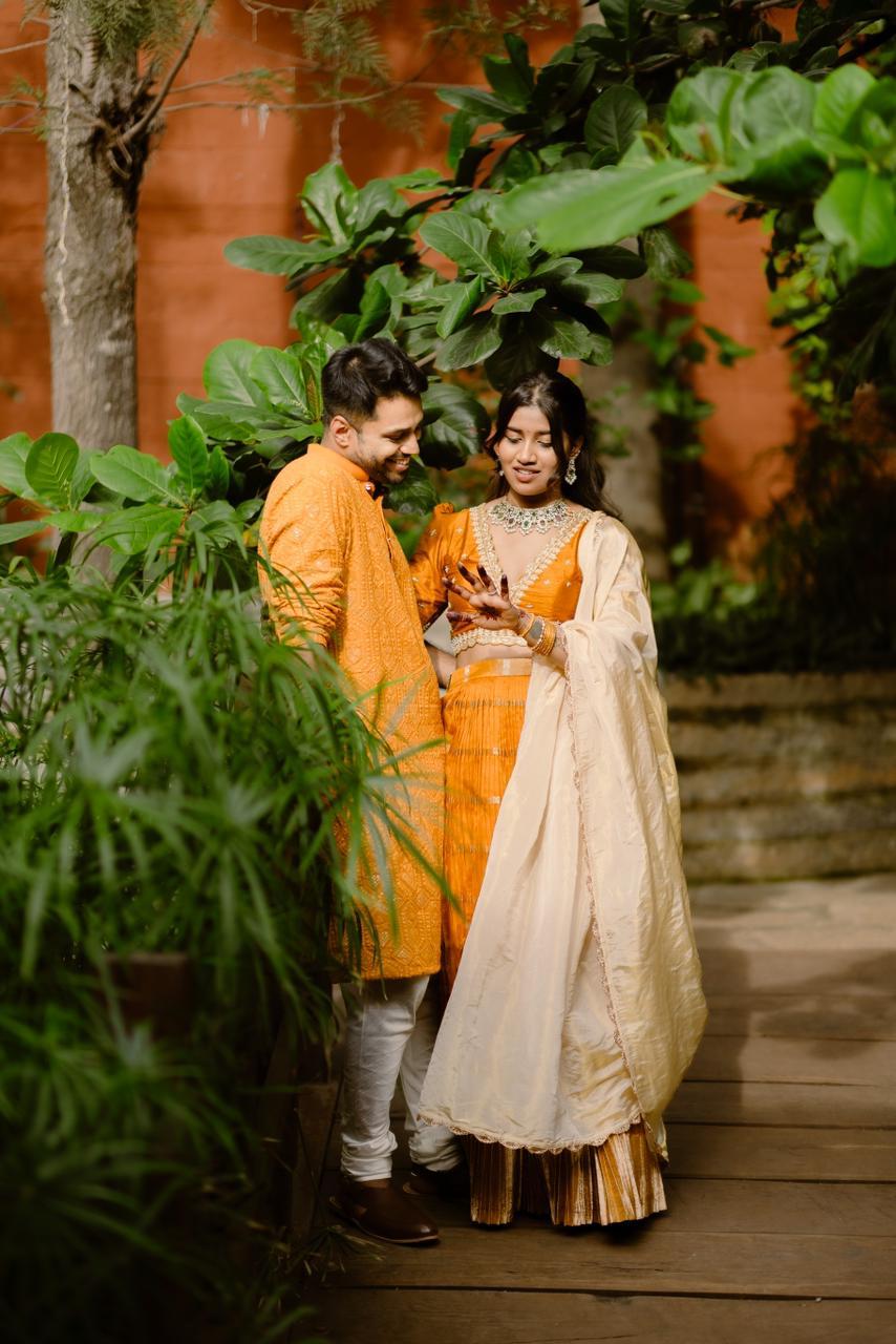 Yellow Traditional Engagement Dress For Couple 33+ Unique Outfit Combinations For Brides Grooms! WeddingBazaar Yellow Traditional Engagement Dress For Couple 33+ Unique Outfit Combinations For Brides Grooms! WeddingBazaar