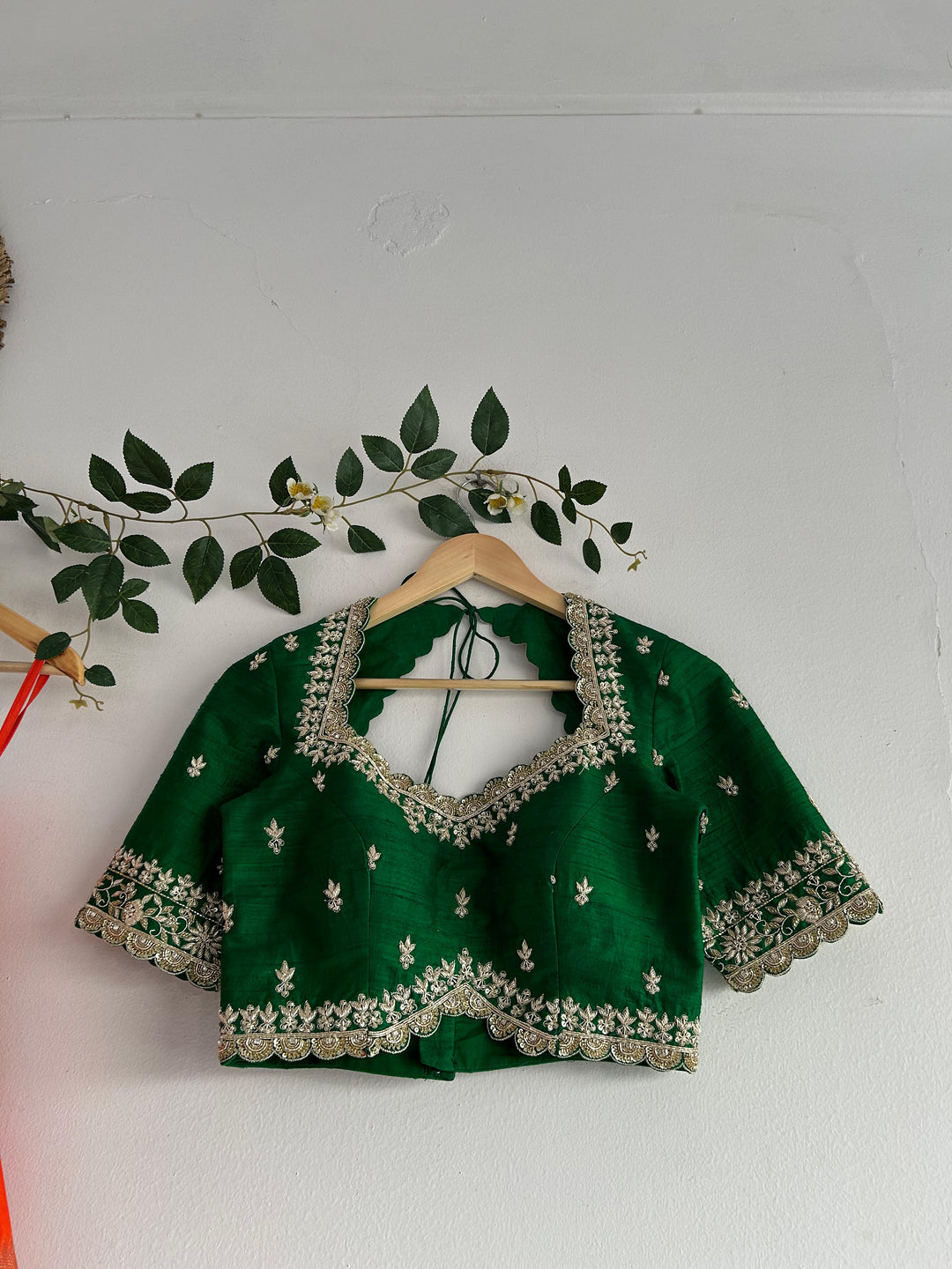 Orange Paithani Silk Lehenga