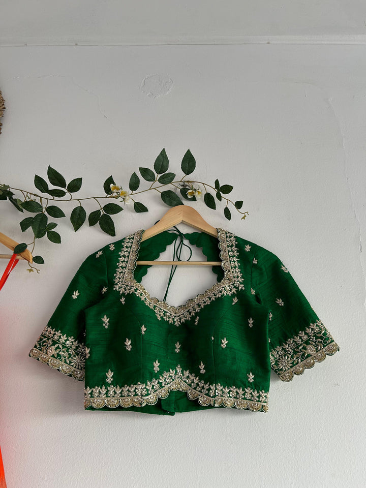 Orange Paithani Silk Lehenga