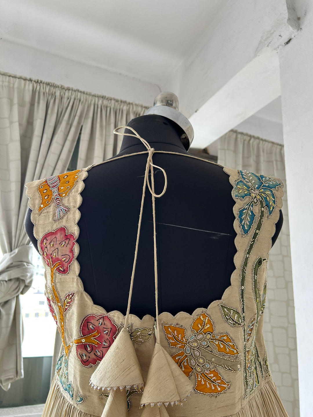 Cream Tissue Dress
