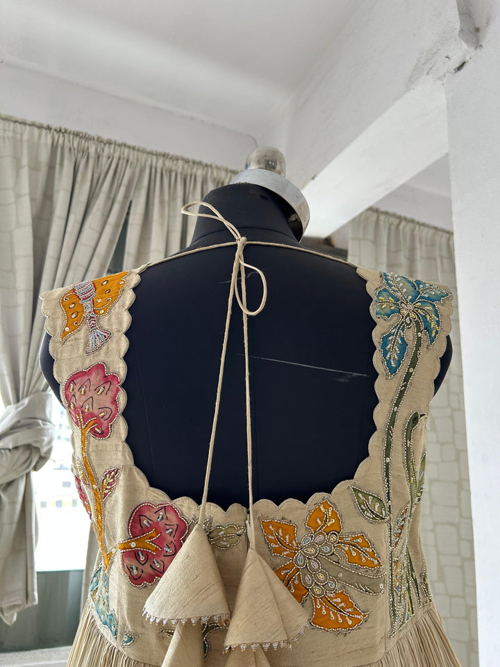 Cream Tissue Dress