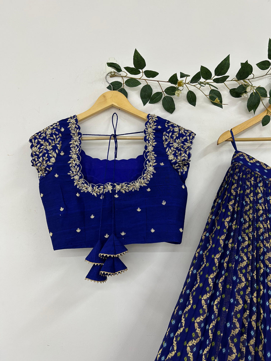 Blue Bandani Lehenga