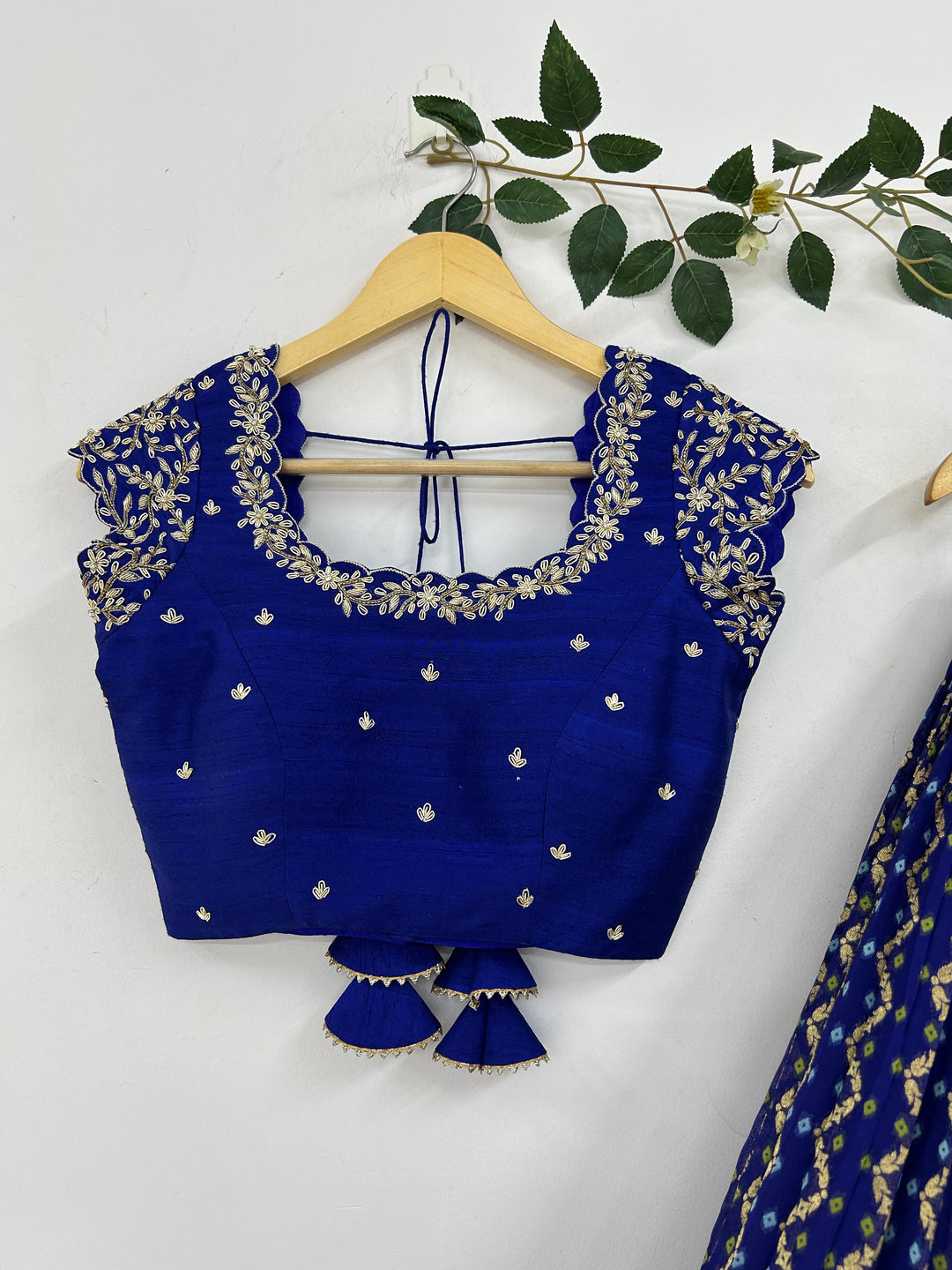 Blue Bandani Lehenga