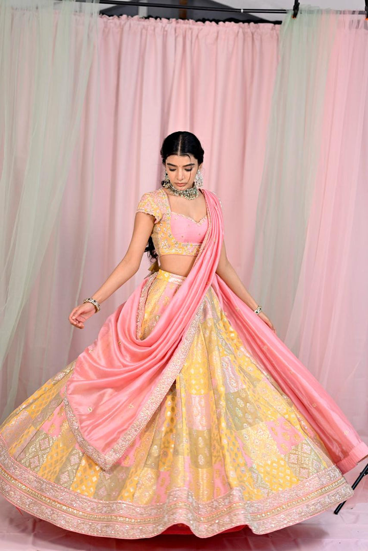 Yellow Banaras Silk Lehenga