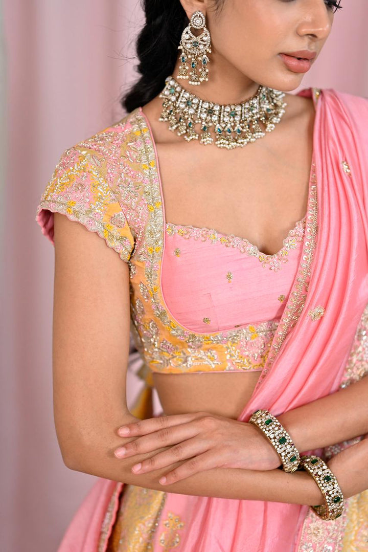 Yellow Banaras Silk Lehenga