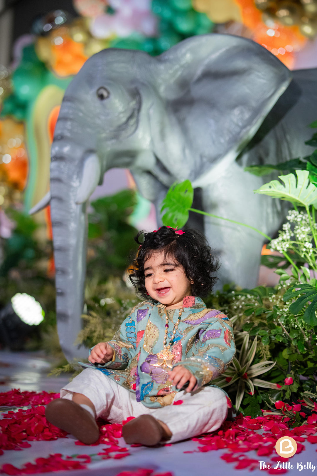 Blue & Orange Pen Kalamkari Family Combo