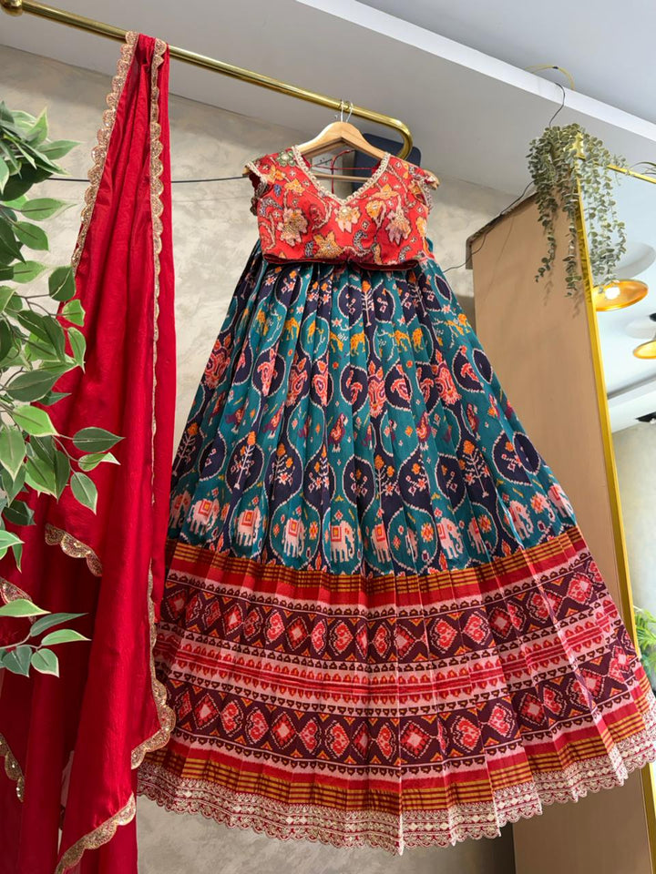 Blue Patola Lehenga