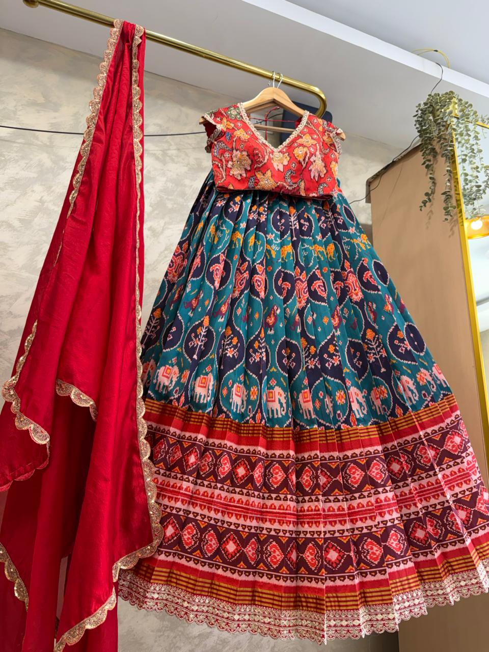 Blue Patola Lehenga