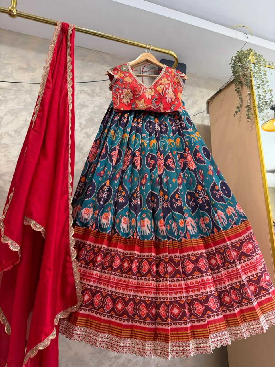 Blue Patola Lehenga