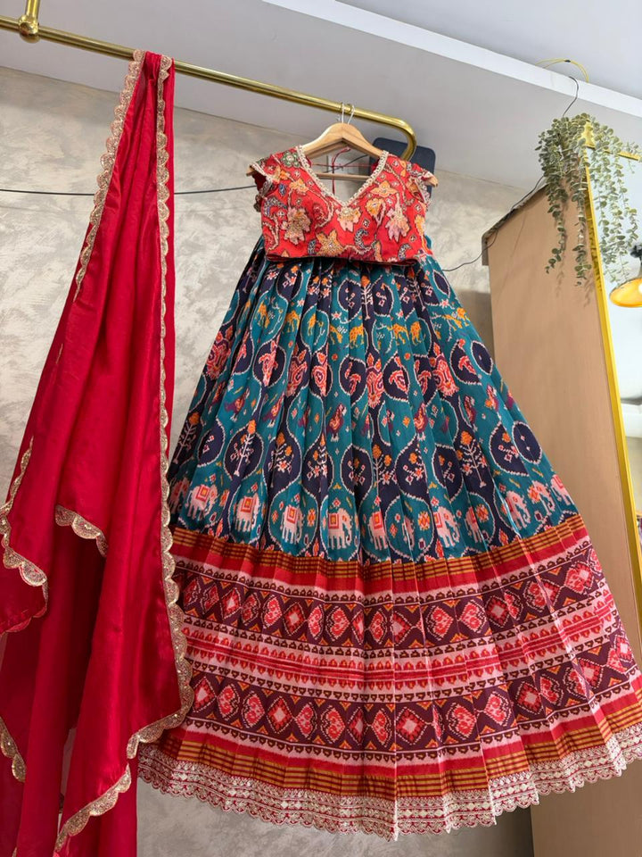 Blue Patola Lehenga
