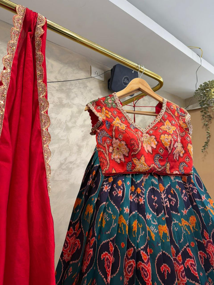 Blue Patola Lehenga