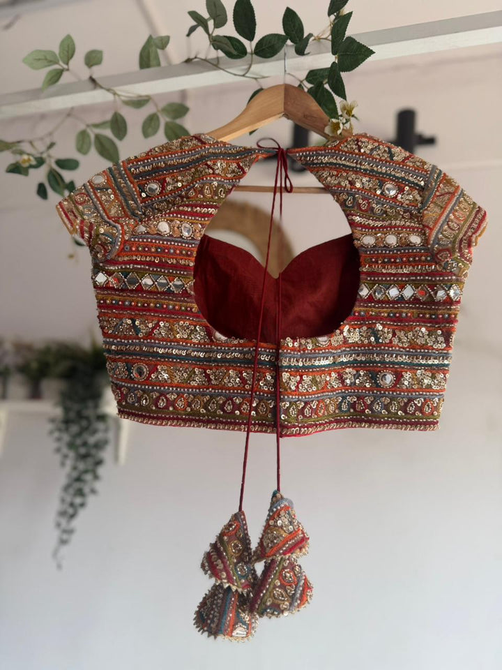 Multicolor Kalamkari Lehenga