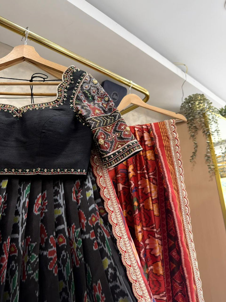 Black Patola Lehenga