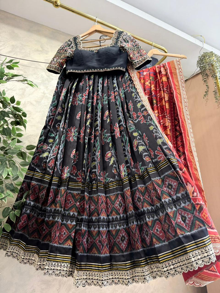 Black Patola Lehenga