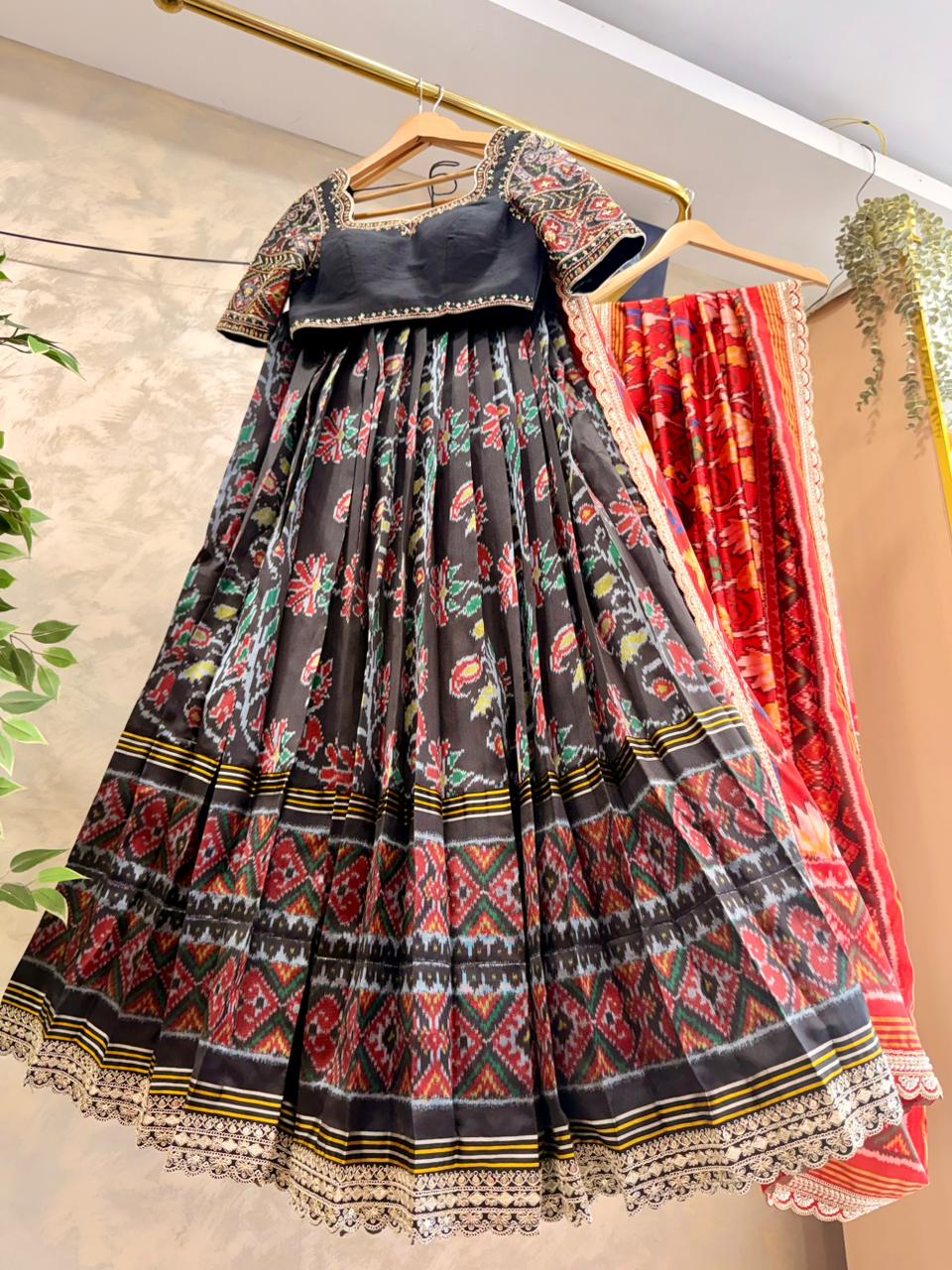 Black Patola Lehenga