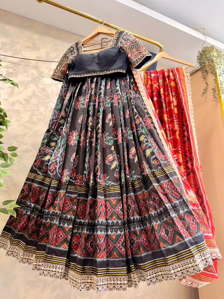 Black Patola Lehenga