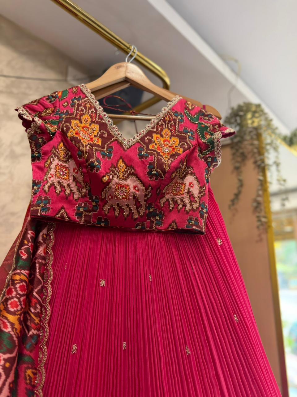 The Pink Pehal Patola Lehenga