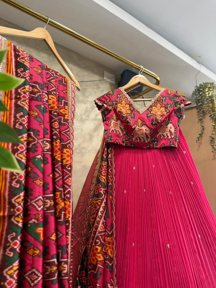 The Pink Pehal Patola Lehenga