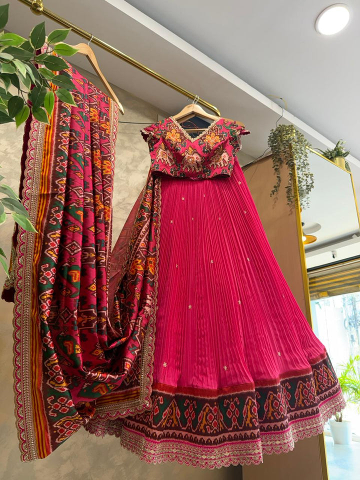 The Pink Pehal Patola Lehenga