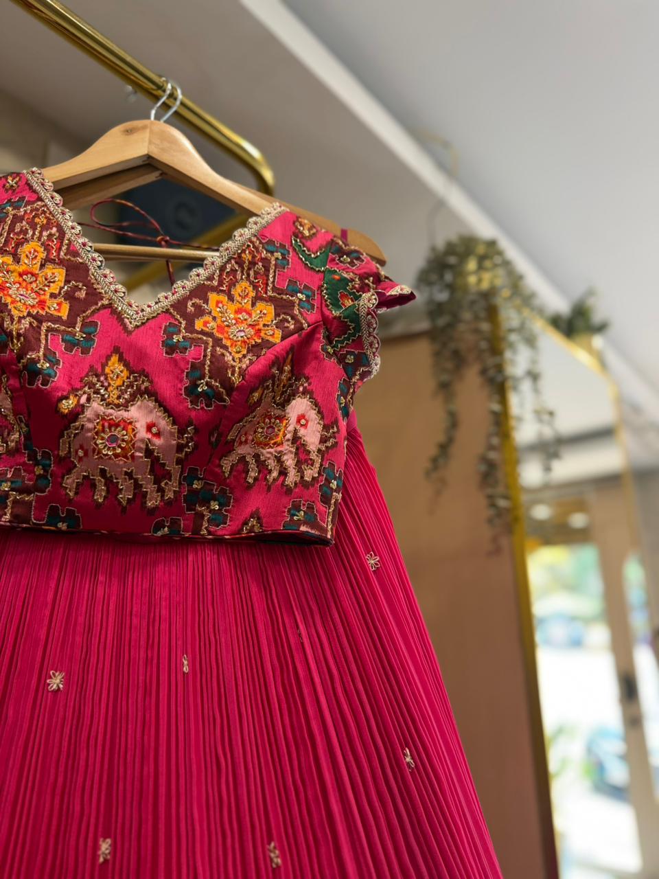 The Pink Pehal Patola Lehenga