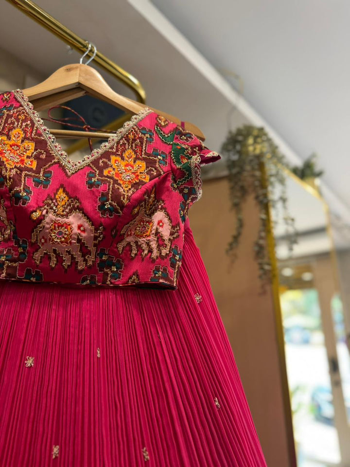 The Pink Pehal Patola Lehenga